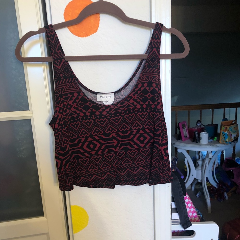 Red Pattern Tank